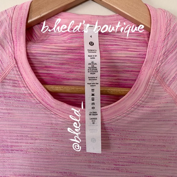 lululemon Swiftly Tech Long Sleeve Shirt 2.0 *RaceLength StrawberryMilkshake NWT - Picture 4 of 16